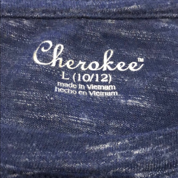 Cherokee girls patriotic star short sleeve tee. - Picture 3 of 4